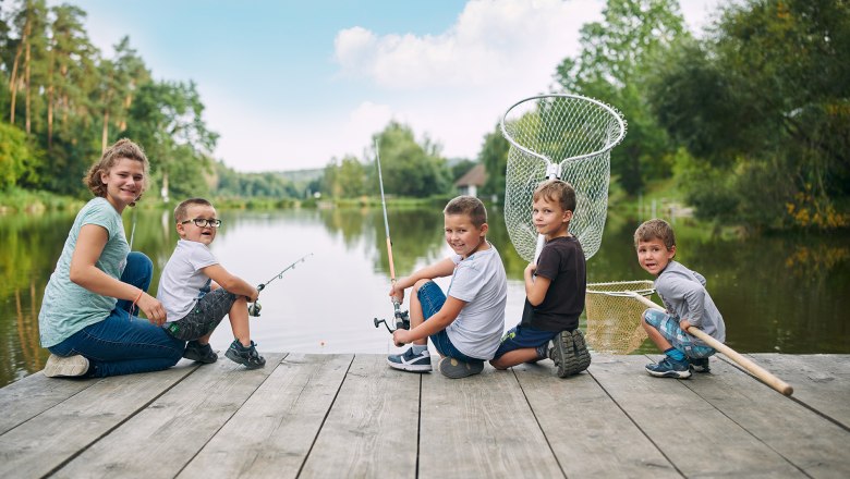 Angeln am Fischteich in Hessendorf, © NÖVOG/Wegerbauer